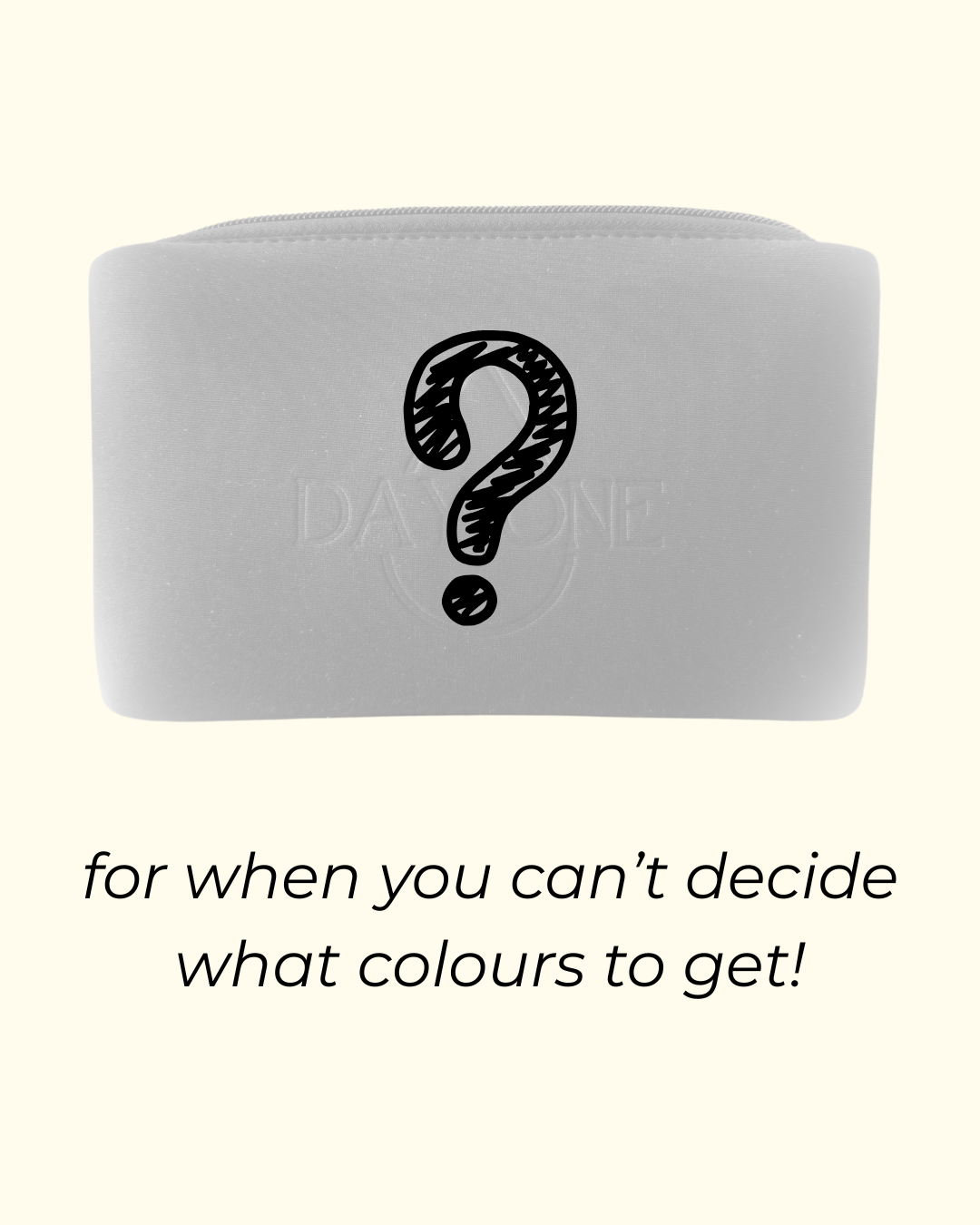 Period Kit for girls mstery colour. neoprene period bag with reusable wet bag and pill tin